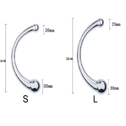 Anal 5858 Elegant Steel Ended Double Stainless Hook 0624